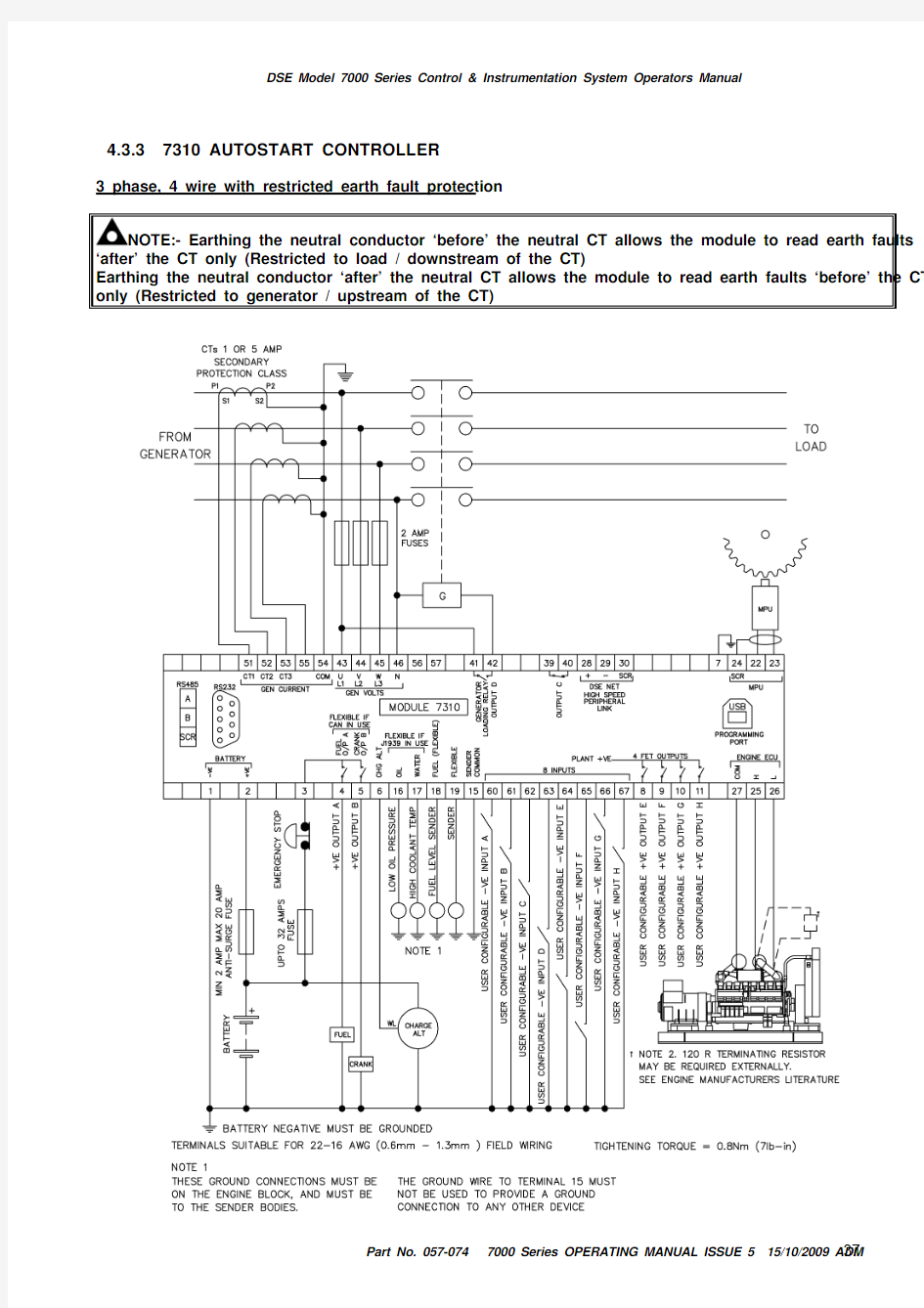 dse7310-20-diagram柴油发电机控制面板