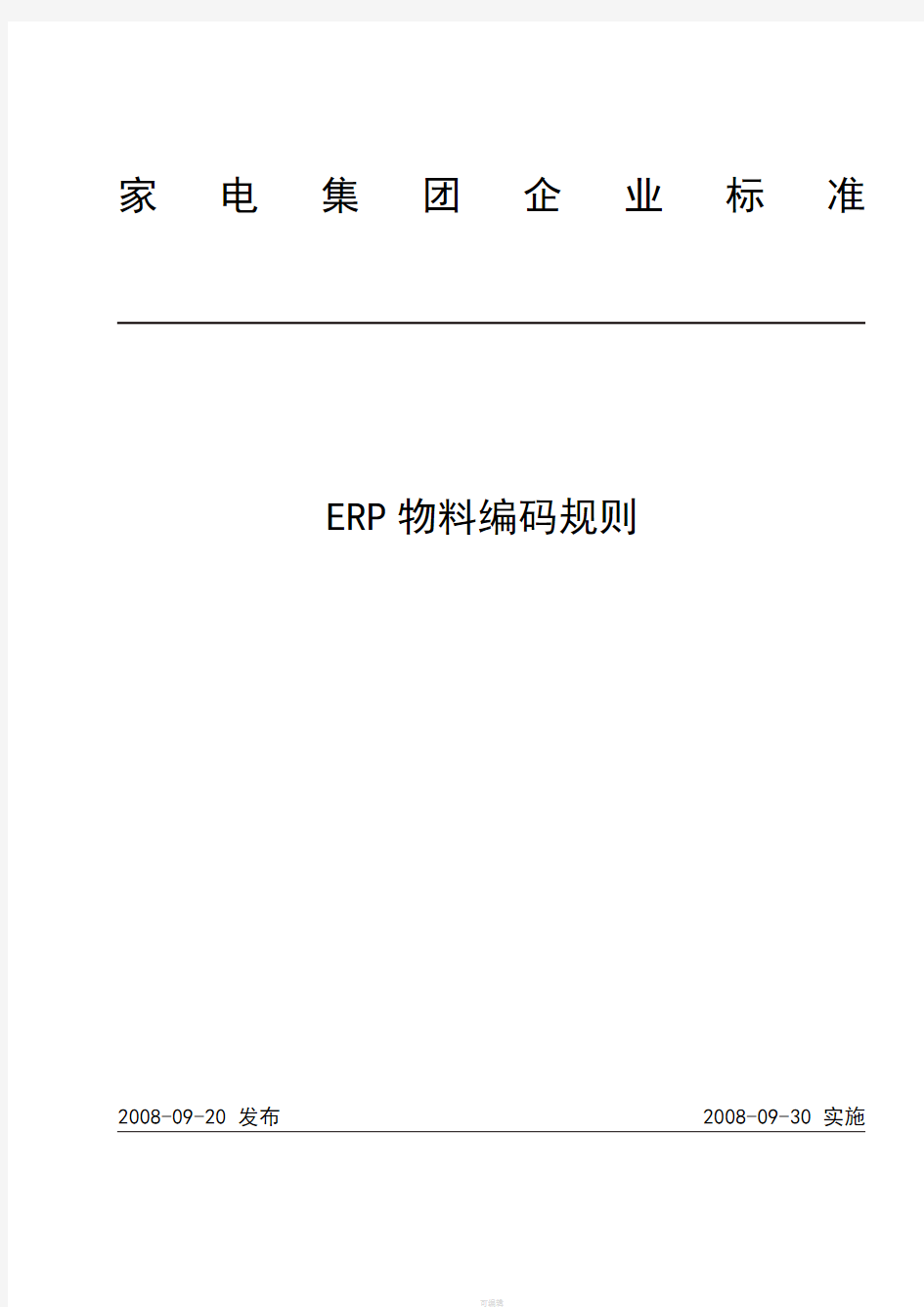 《ERP编码规则》word版