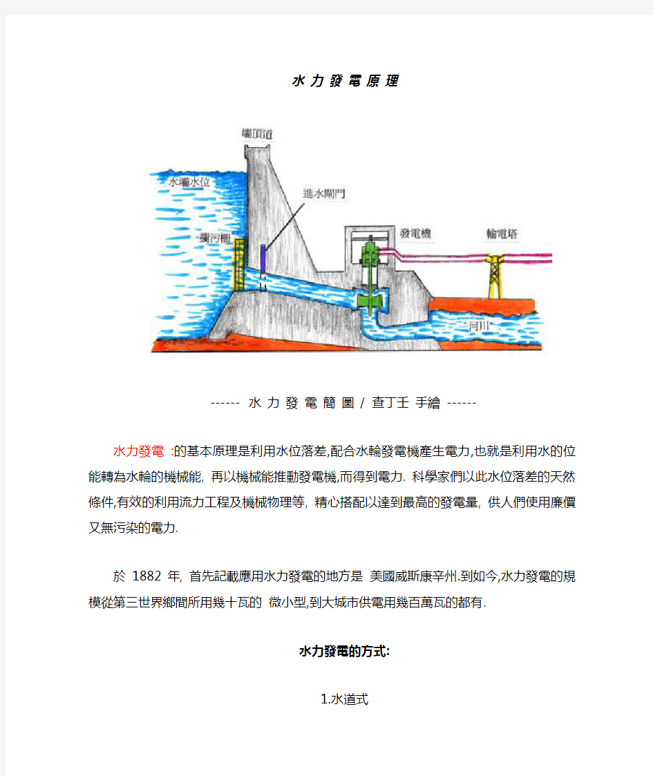 水力发电原理