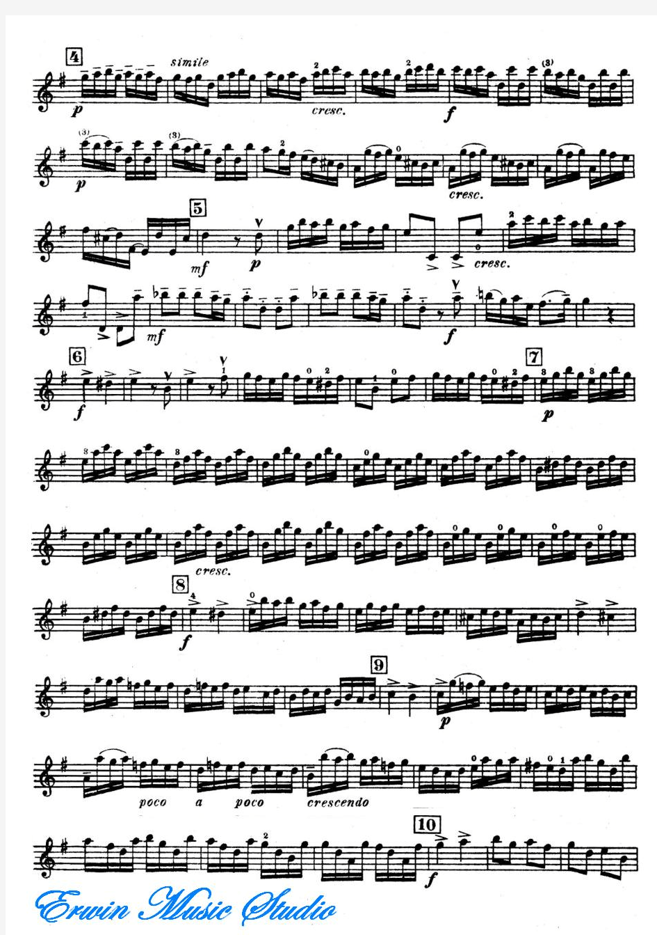 安东尼奥·维瓦尔第《G大调小提琴协奏曲》小提琴曲谱+钢琴伴奏曲谱