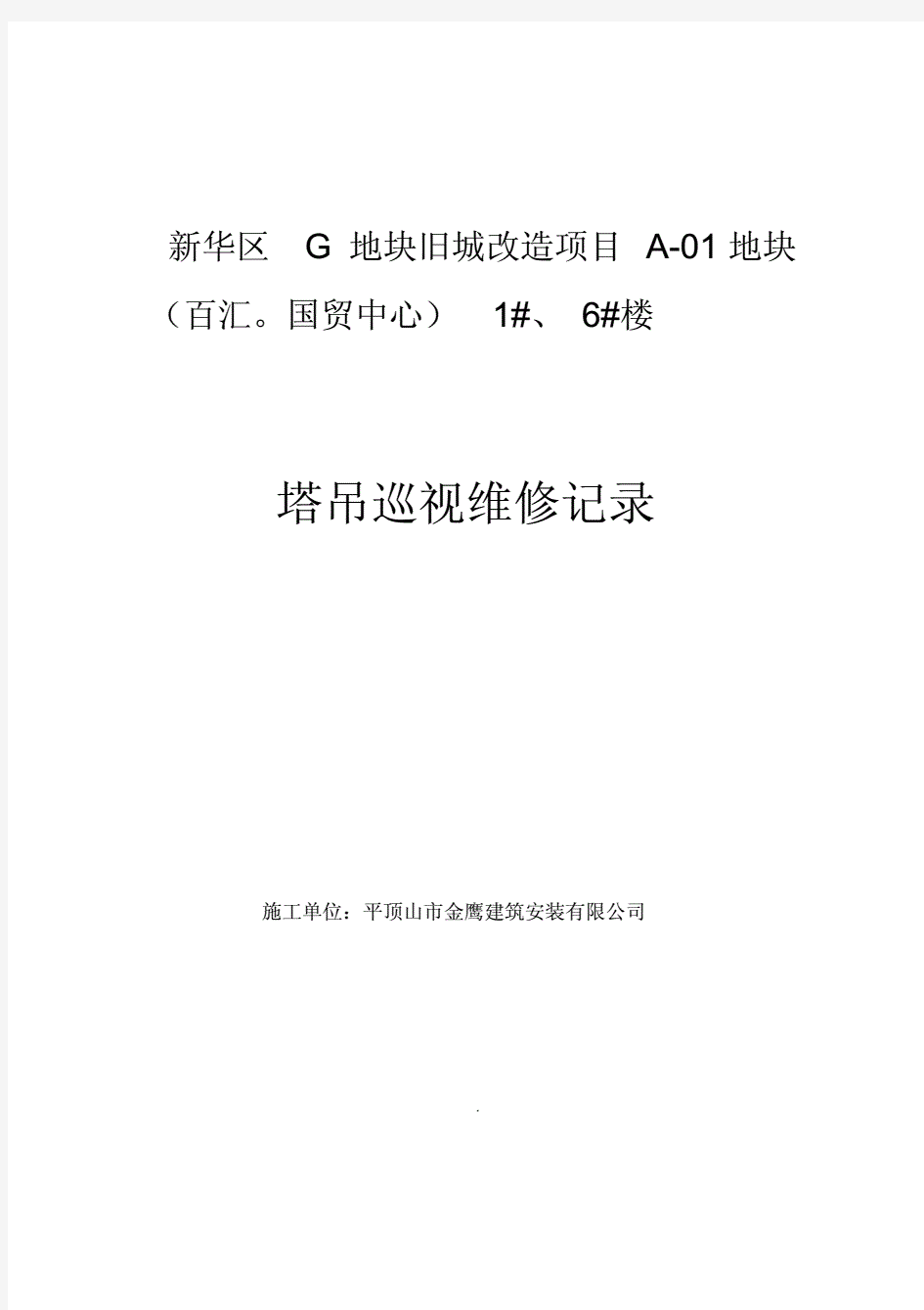 建筑施工--塔吊日常检查巡视记录.pdf