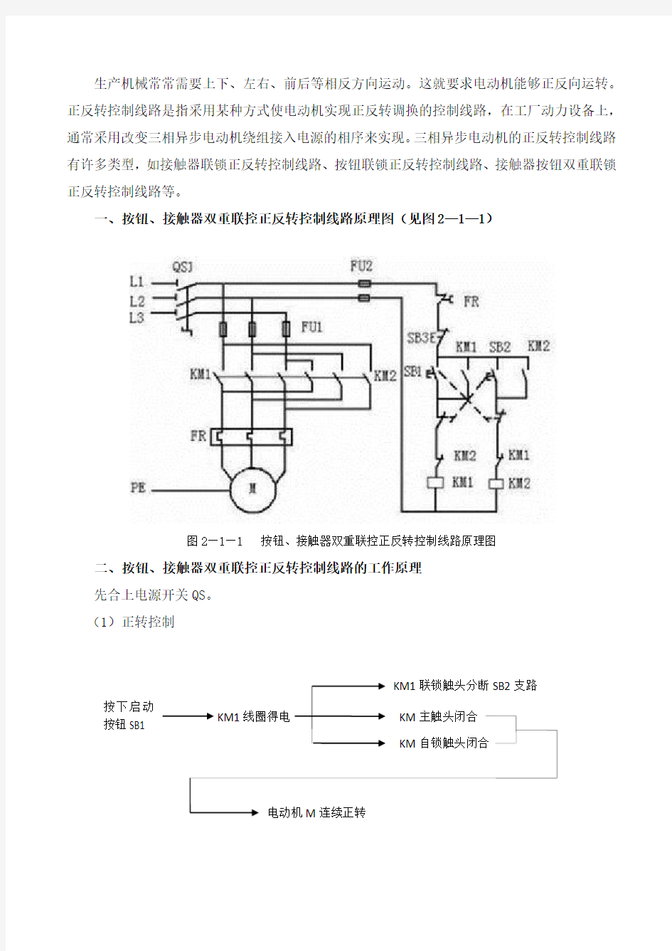 正反转原理图及工作原理分析