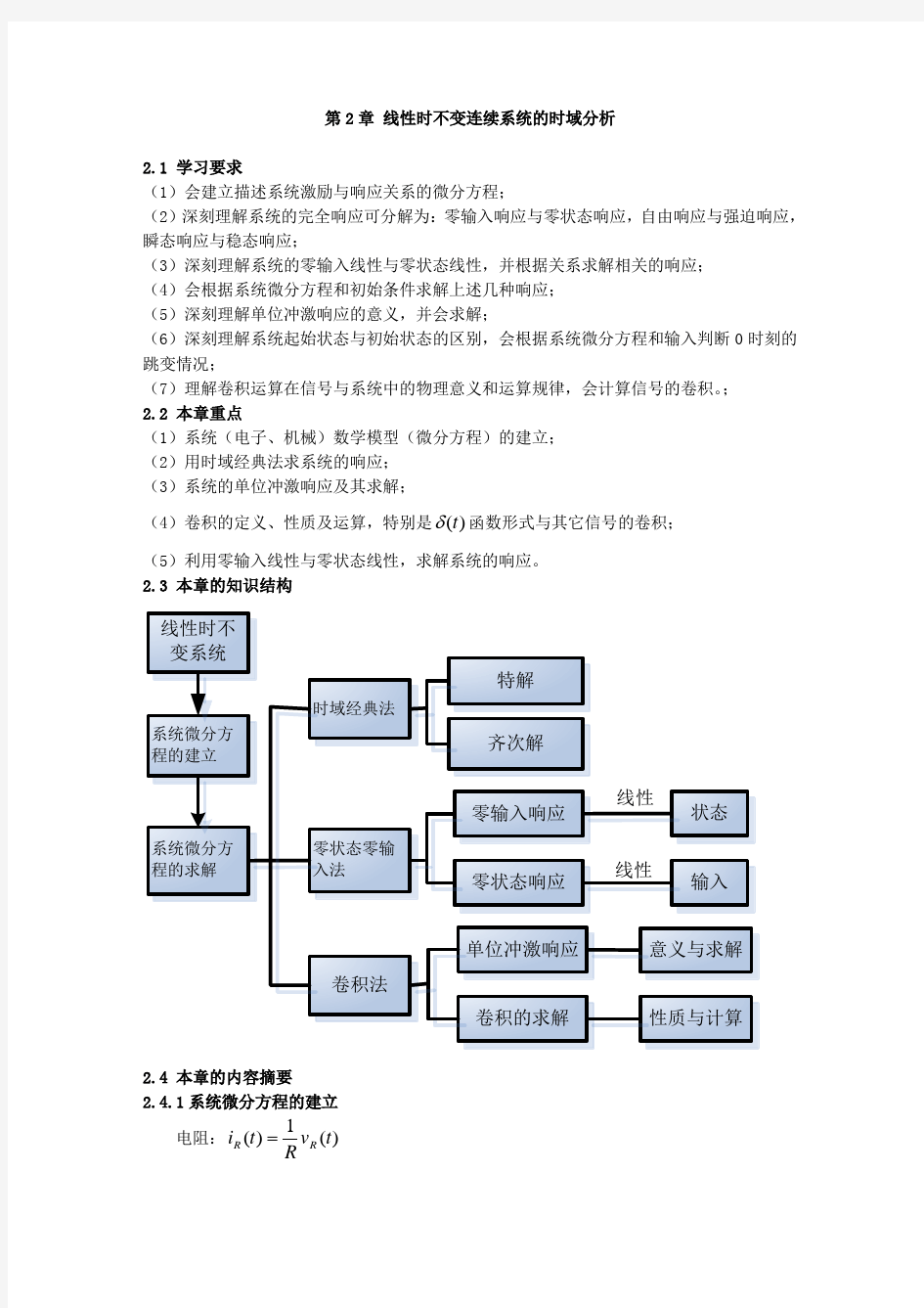 信号与系统王明泉第二章习题解答