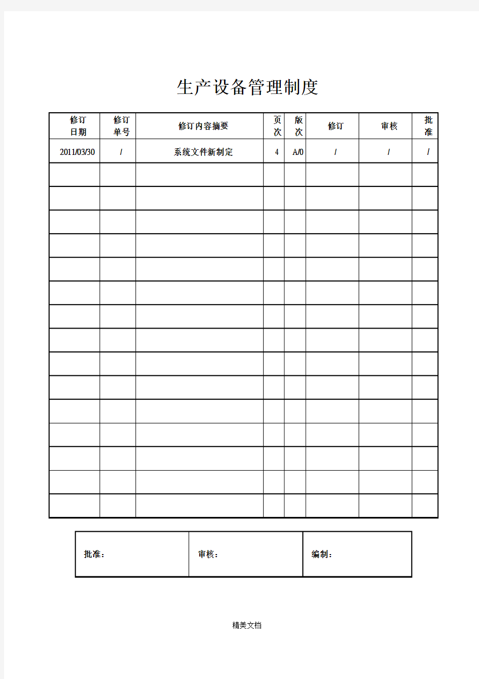 污水处理厂生产设备管理制度