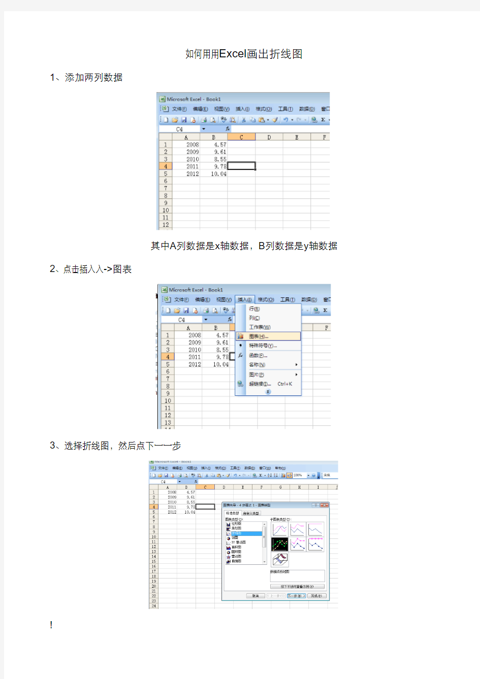 excel画折线图简明教程(图文)