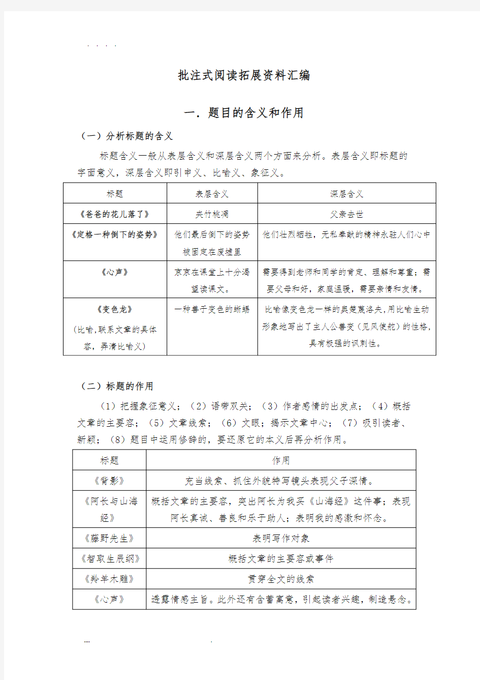 批注学案赏析资料补充2017