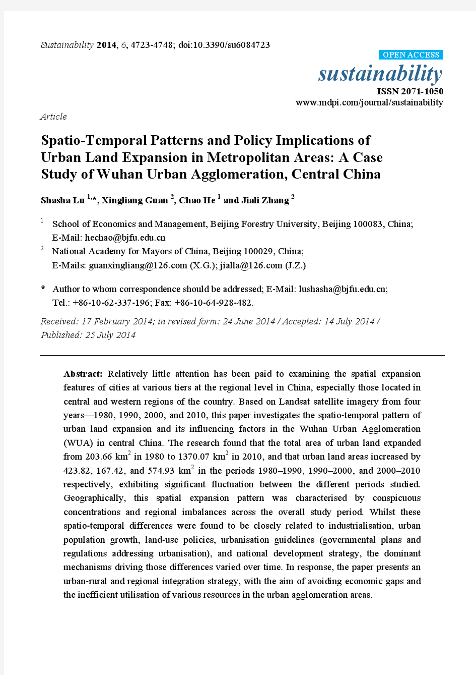 Spatio-Temporal Patterns and Policy Implications of