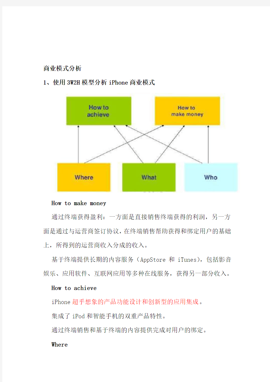 苹果公司商业模式的分析