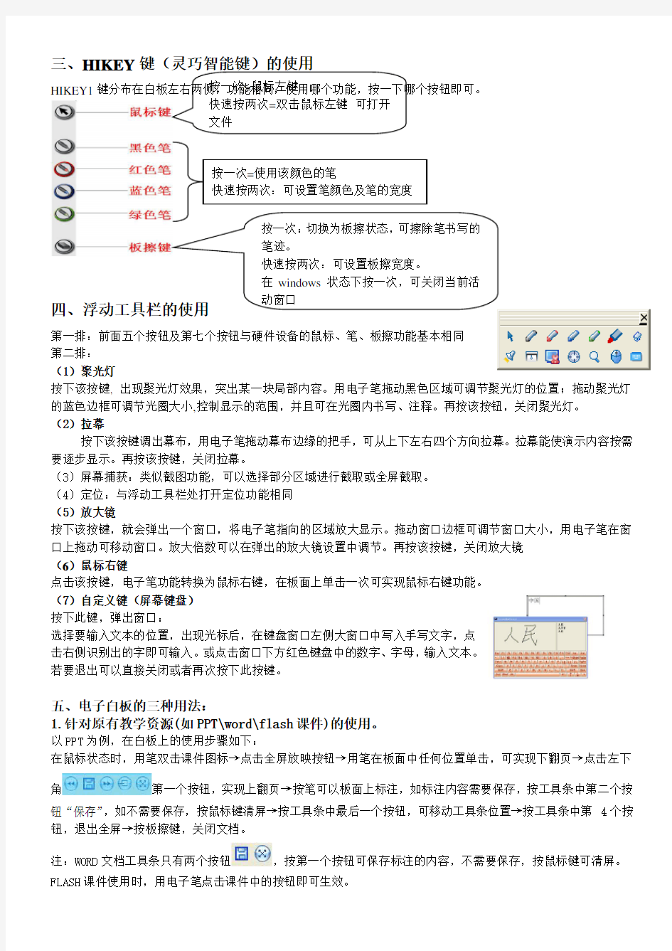 【PPT模板】天士博交互式电子白板培训讲义 共(5页)