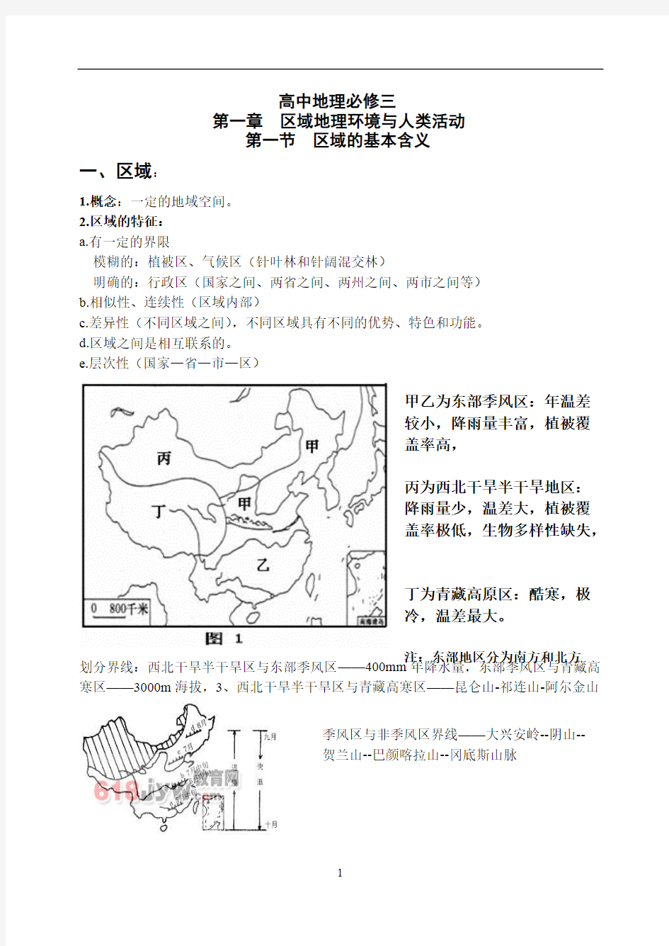 (完整版)高中地理湘教版必修三会考知识点,推荐文档