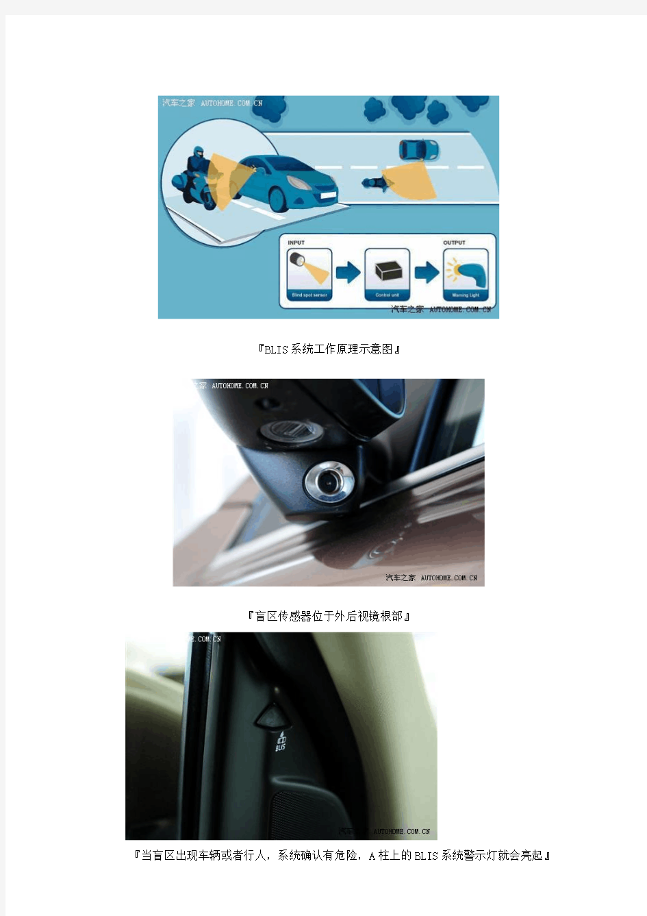 汽车安全装备-并线辅助或盲区监测或侧向辅助原理介绍(多图)