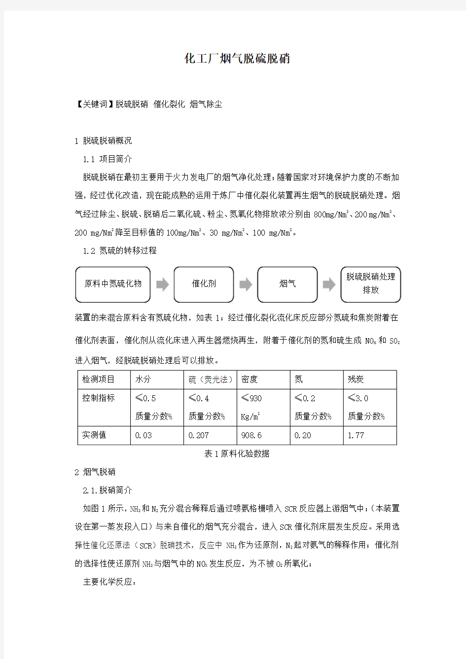 烟气脱硫脱硝(环保治理)