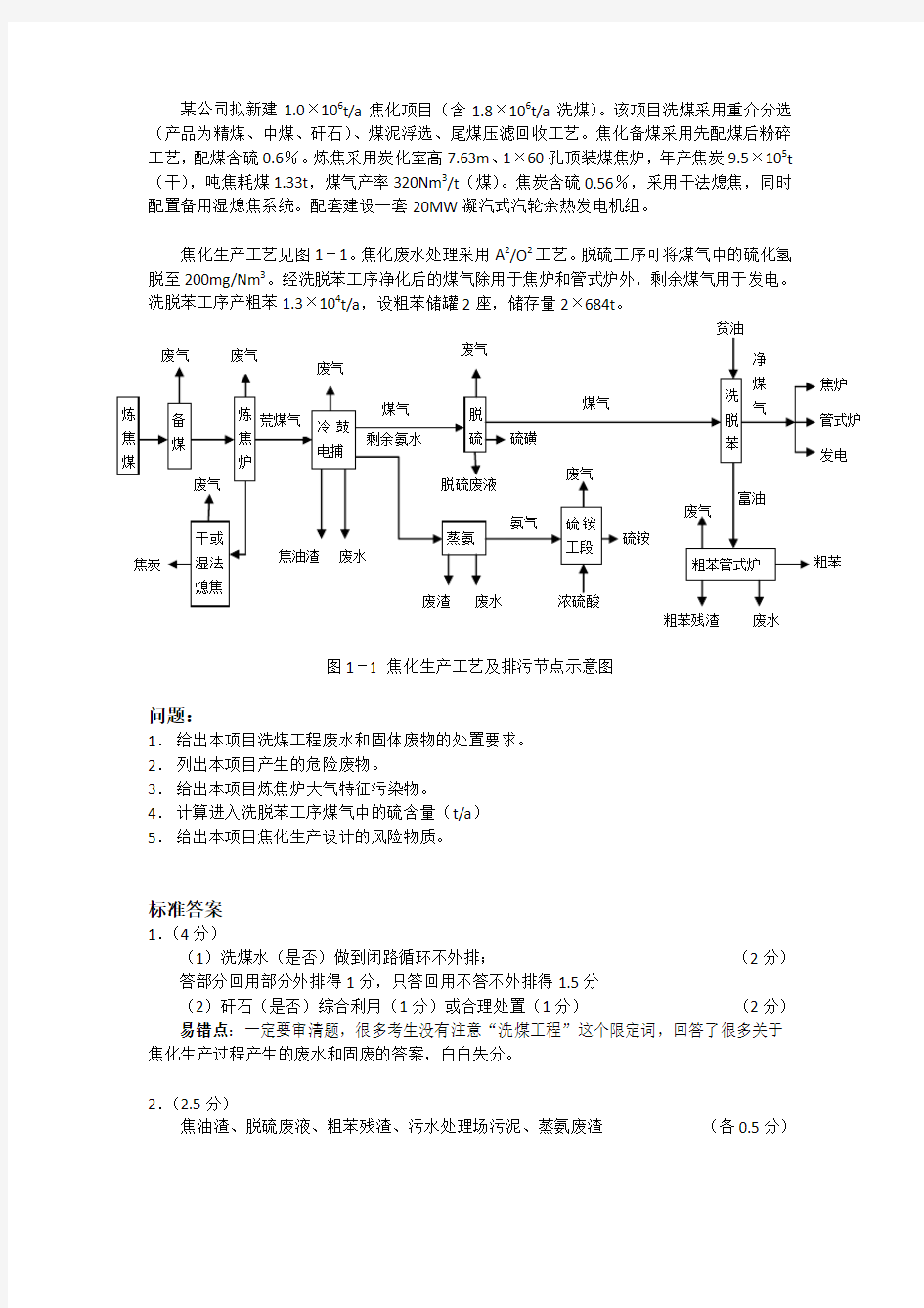 环评工程师考试真题