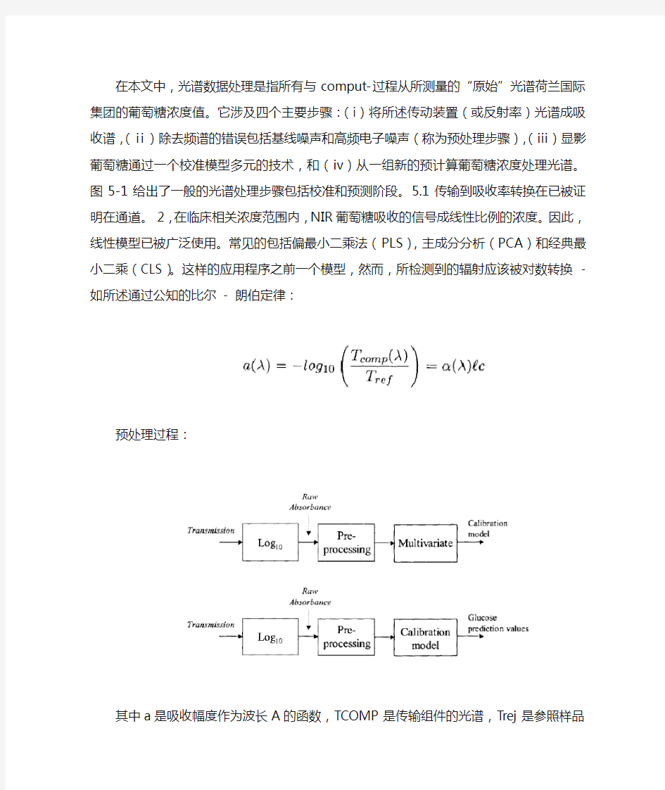 光谱处理过程