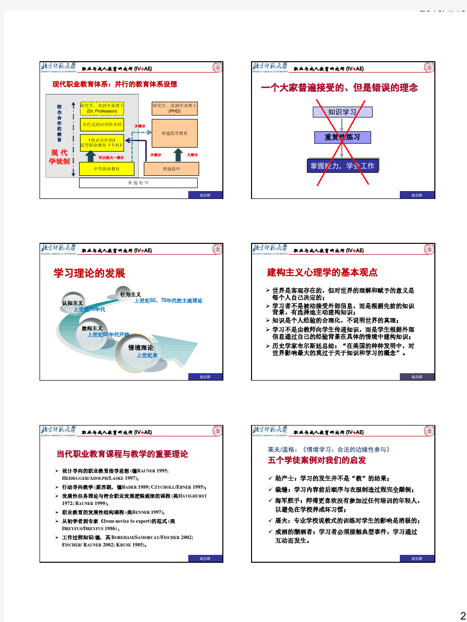 现代学徒制及其课程建设