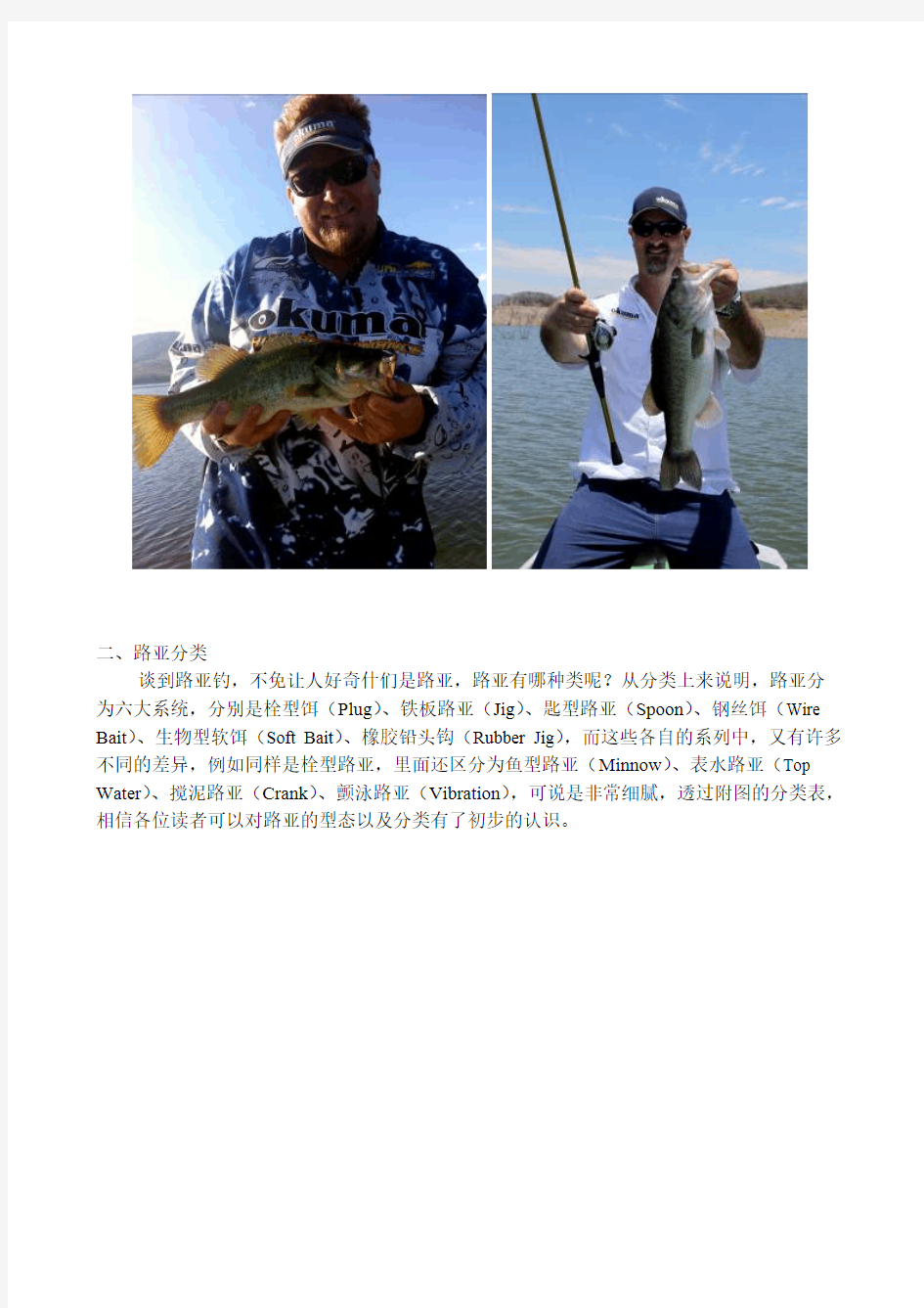 [VIP专享]路亚钓鱼的基础知识、方法和技巧
