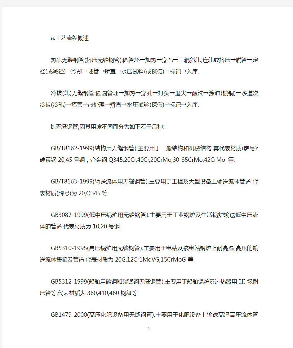 热轧钢管的尺度及其优缺点