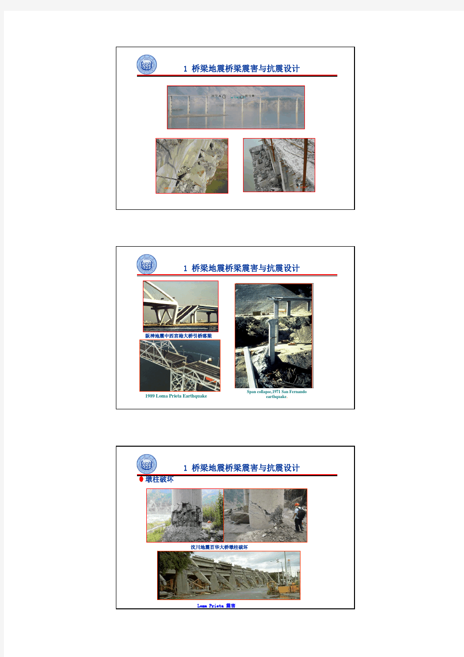 城市桥梁抗震设计规范(CJJ 166-2011)宣贯讲义(同济 李建中)