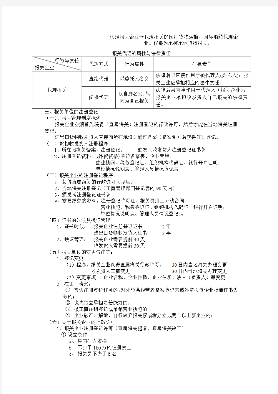 报关员复习资料