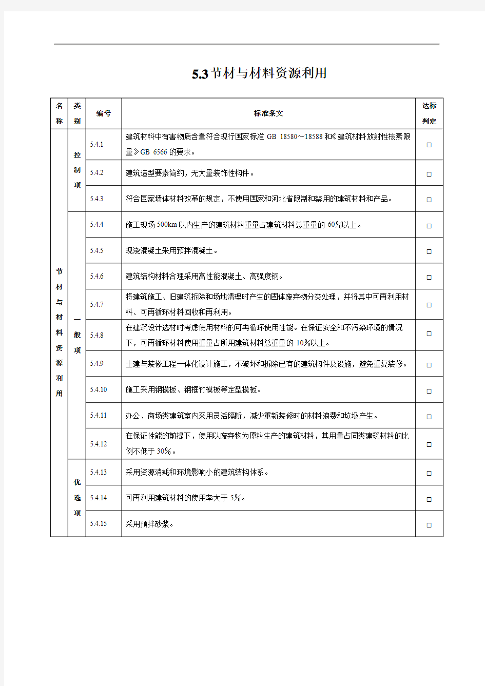 节材与材料资源利用