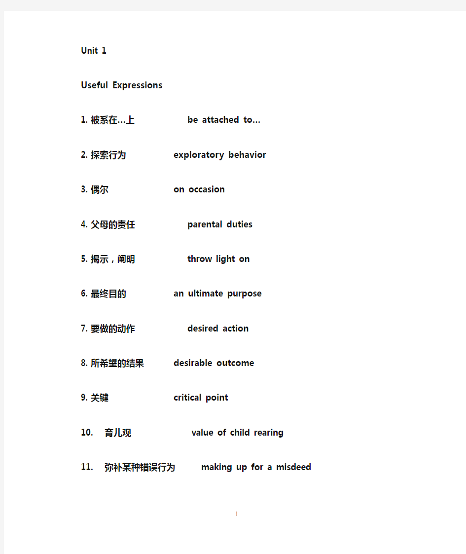 大学英语综合教程2复习资料