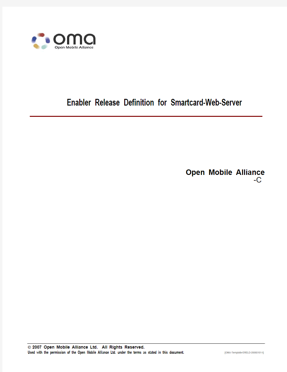 OMA-ERELD-Smartcard_Web_Server-V1_0-20071002-C