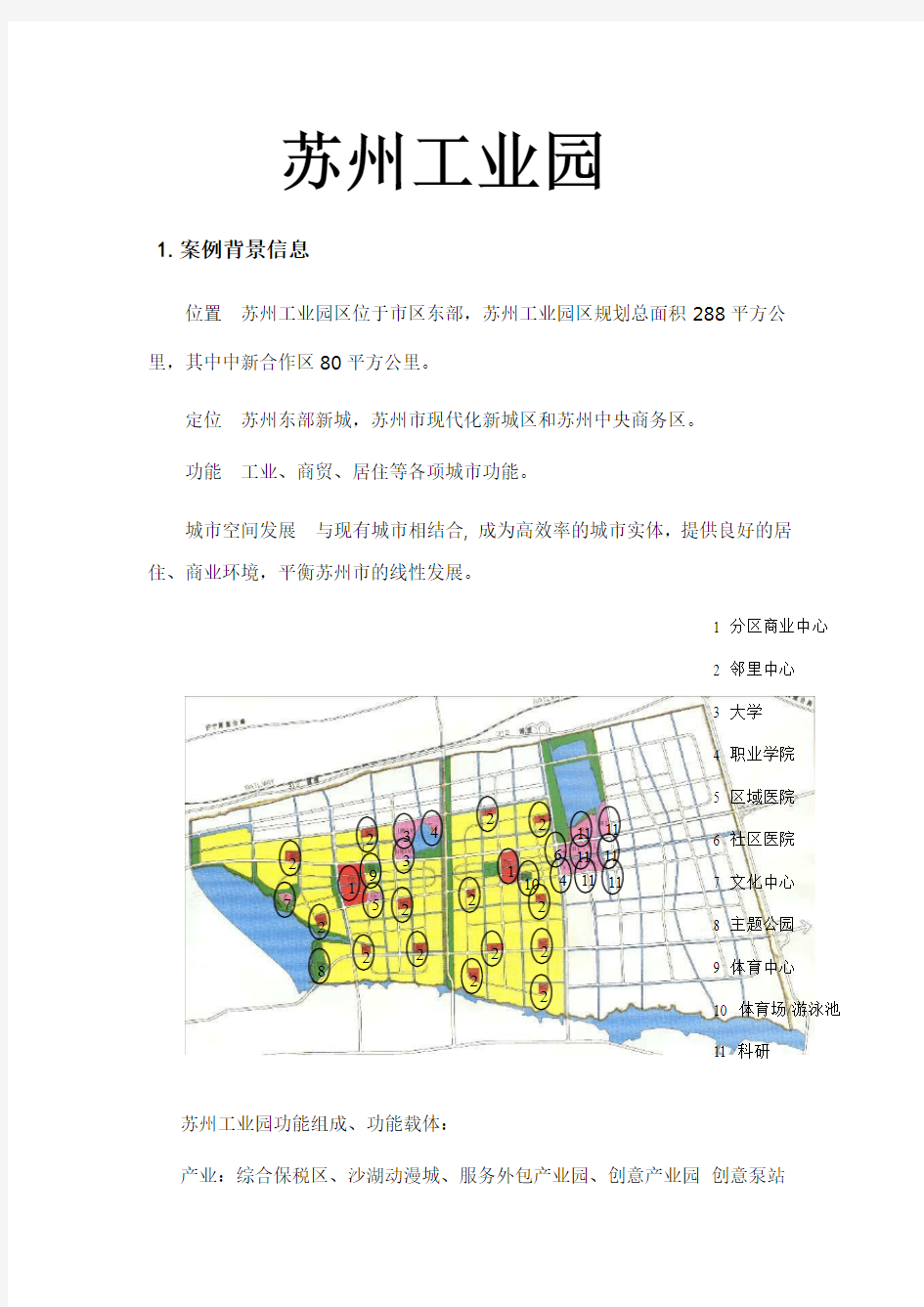 中国江苏苏州工业园区案例分析