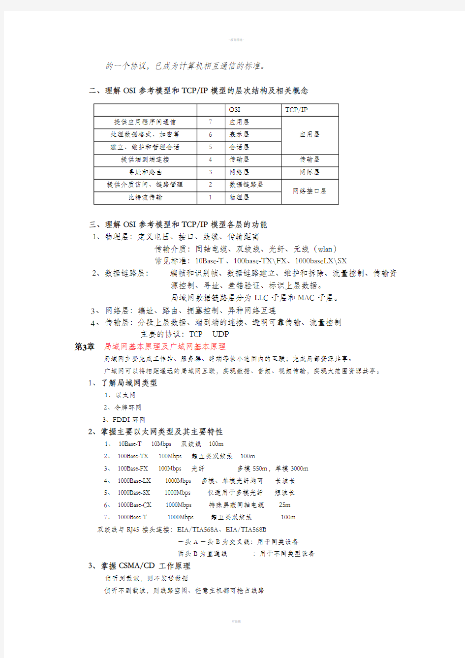 H3C网络技术课程学习笔记