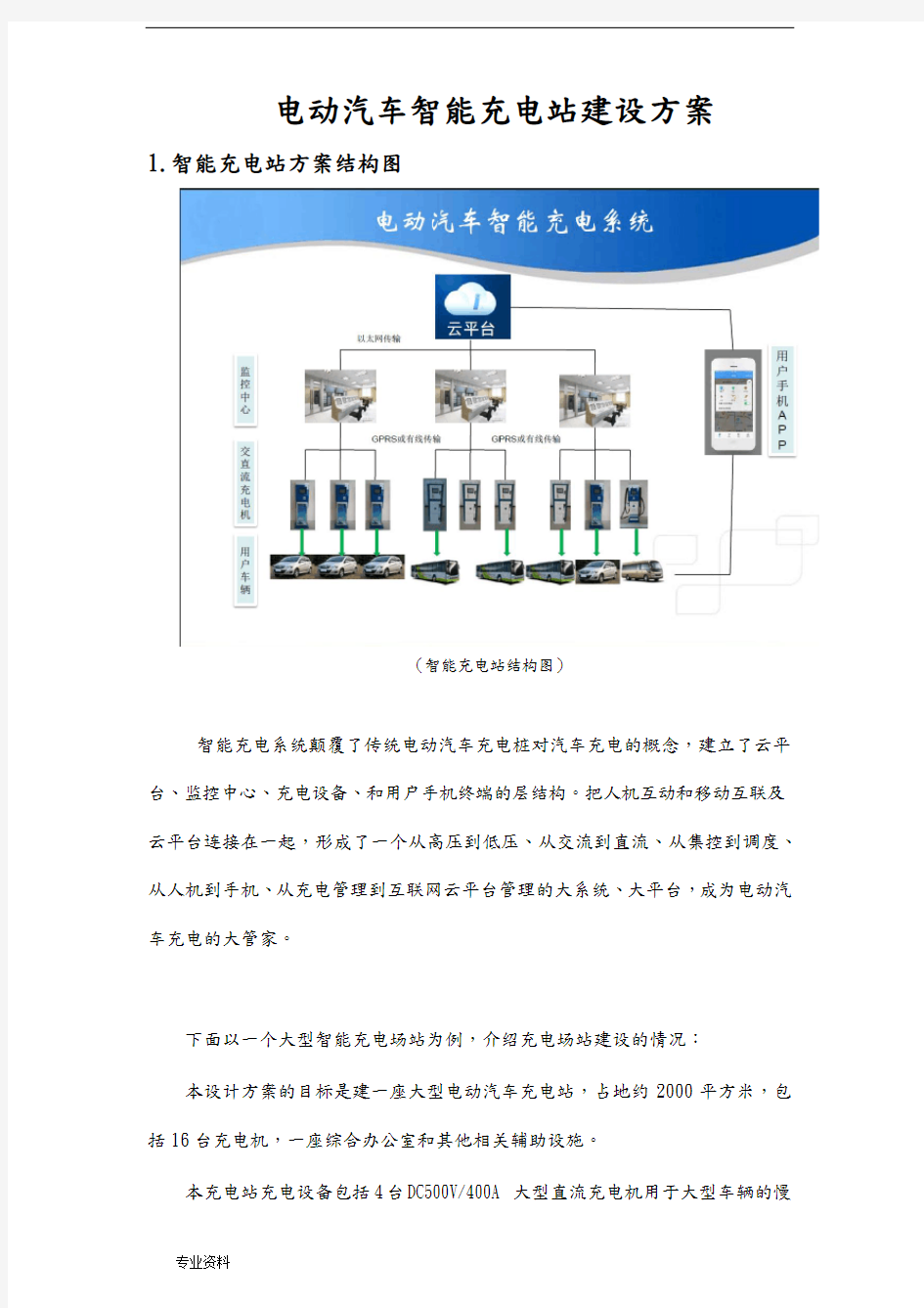 电动汽车智能充电站建设实施方案