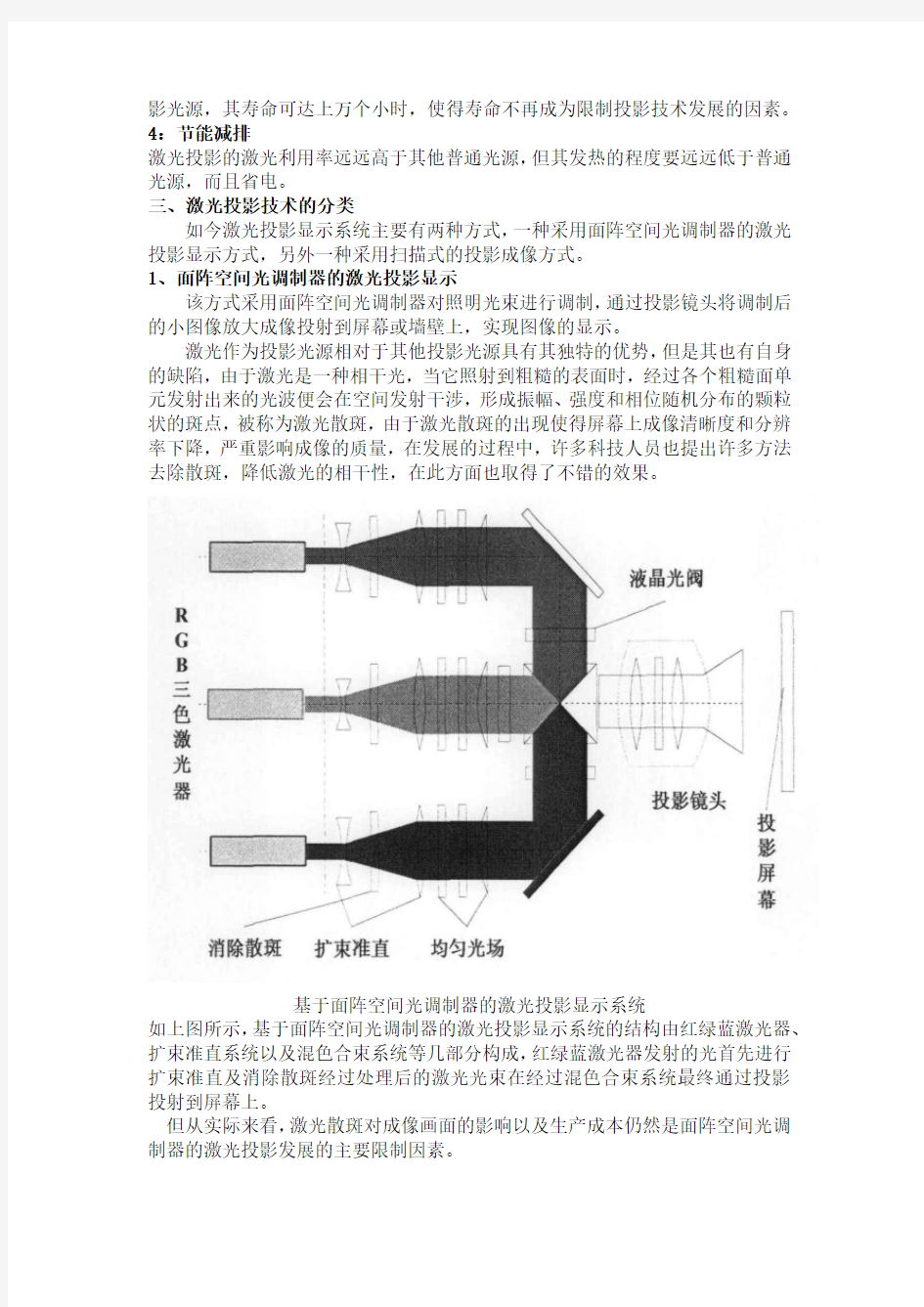 激光投影调研报告