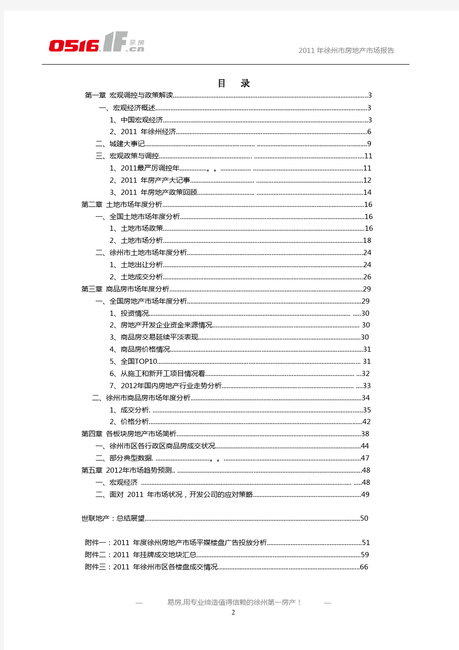 2011年徐州市房地产市场年报--0516出品