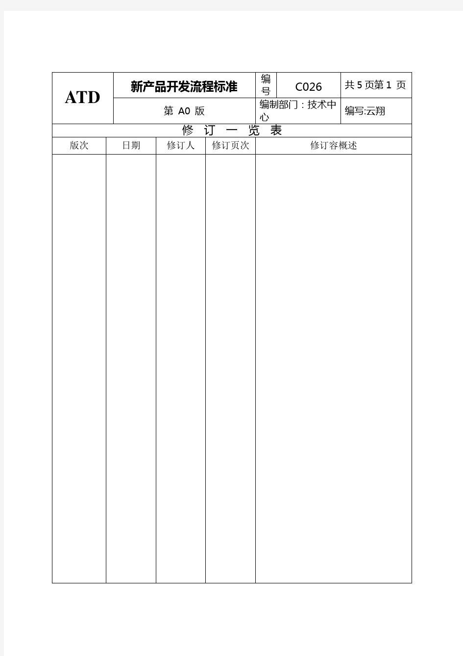 新产品开发流程标准[详]