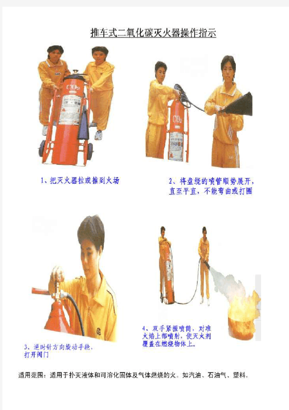 消防器材使用方法图解