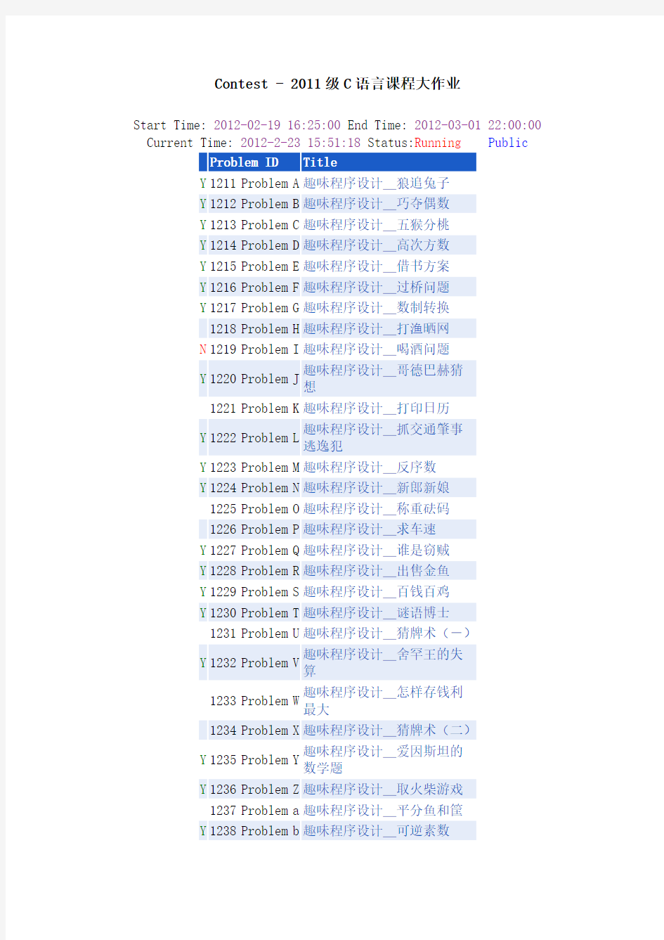 C语言趣味程序设计——题目百例