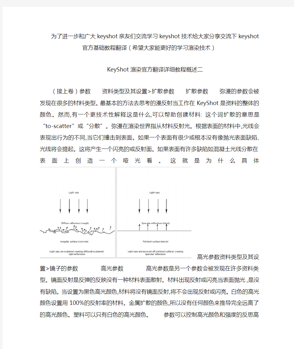 KeyShot渲染官方翻译详细教程概述二