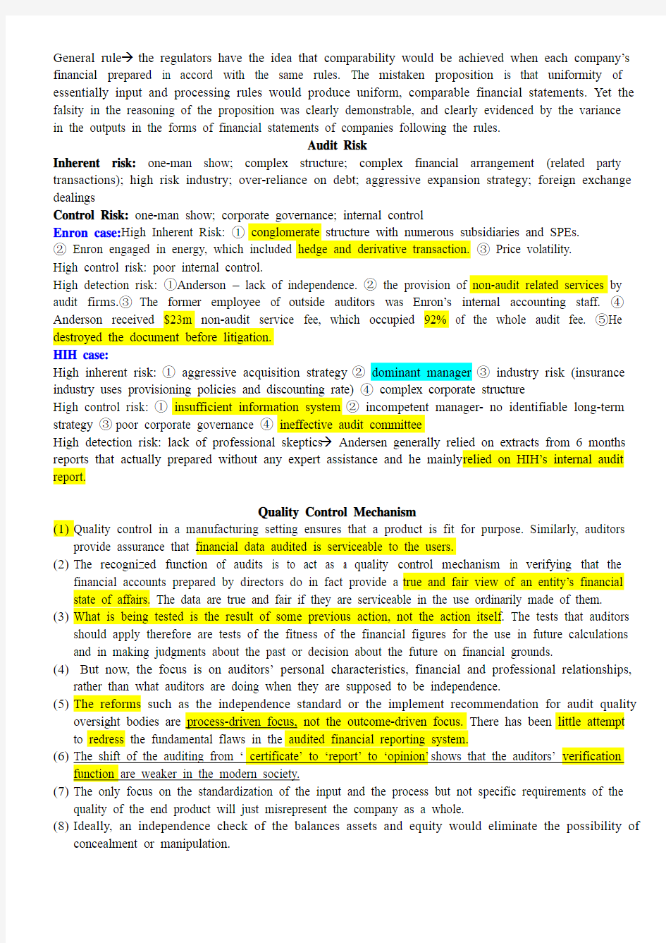 澳洲会计审计专用教材总结ID summary