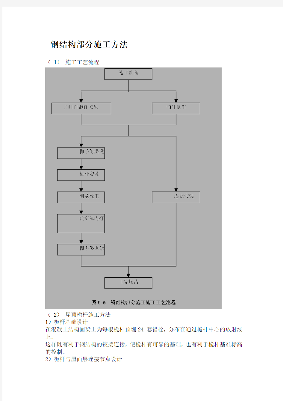 钢结构部分施工方案