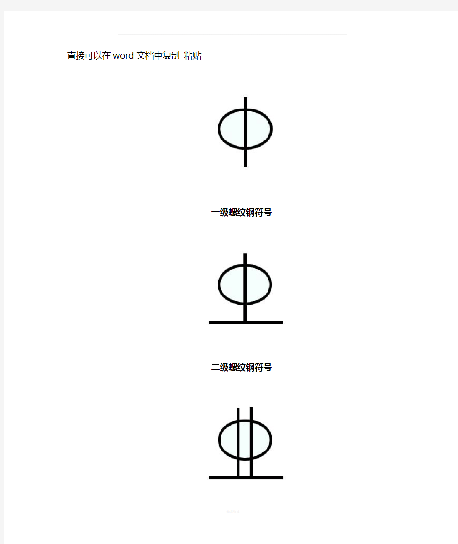 螺纹钢符号表