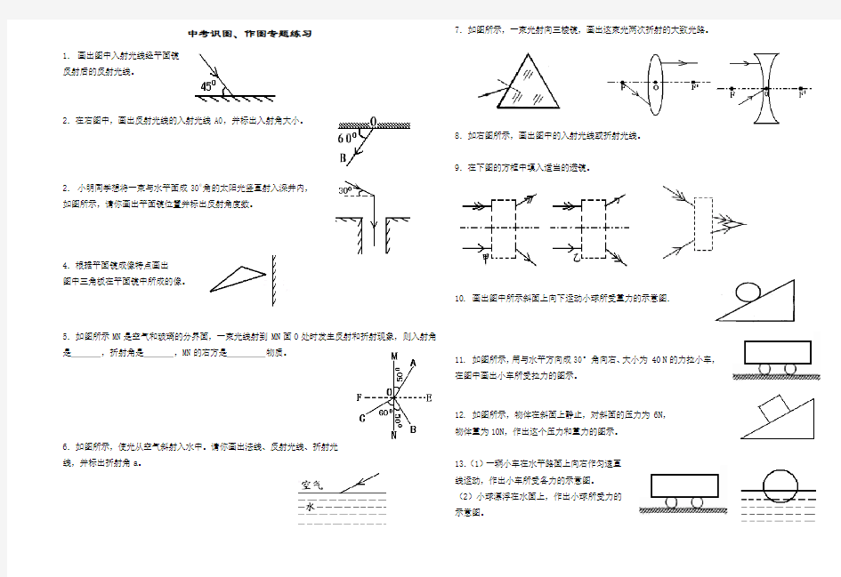 中考物理作图专题复习