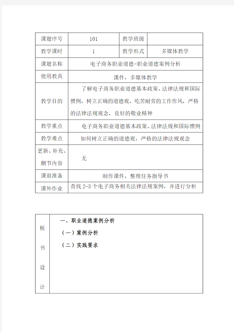 职业道德案例分析