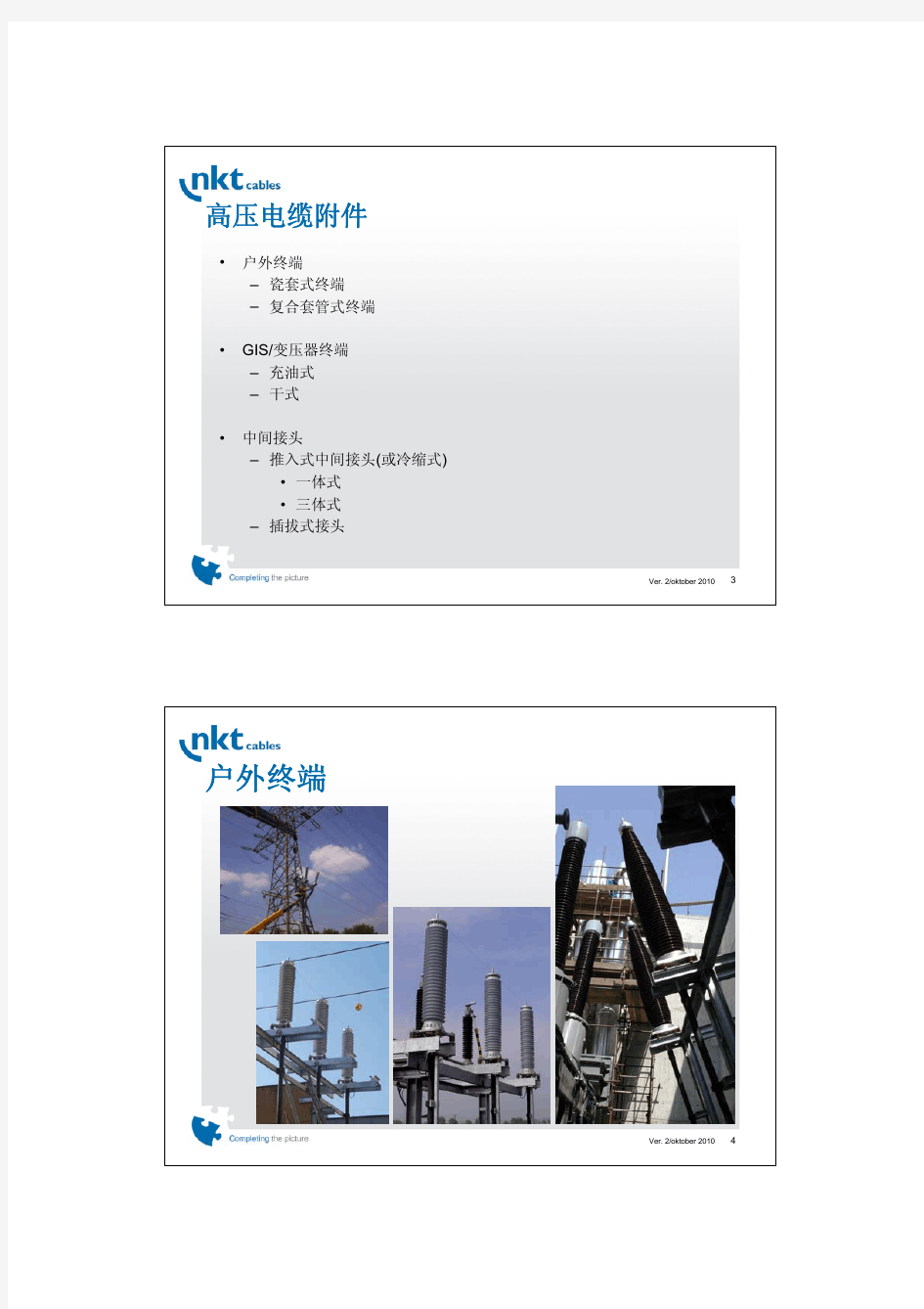 德国nkt高压电缆附件产品介绍 中文