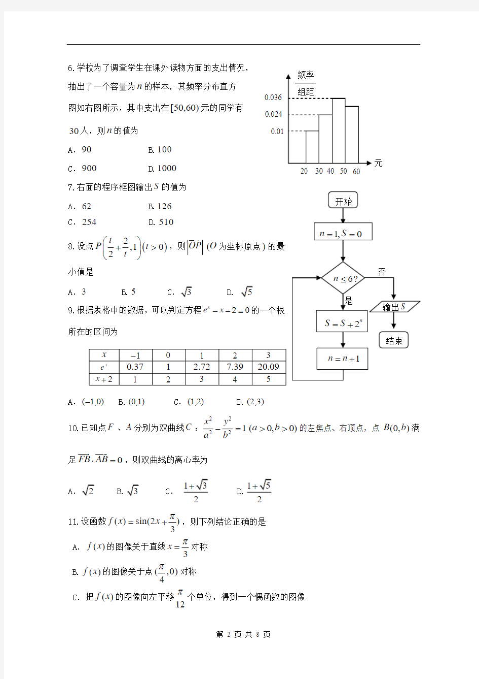 山东省青岛市2009年高三教学统一质量检测数学文2009.3