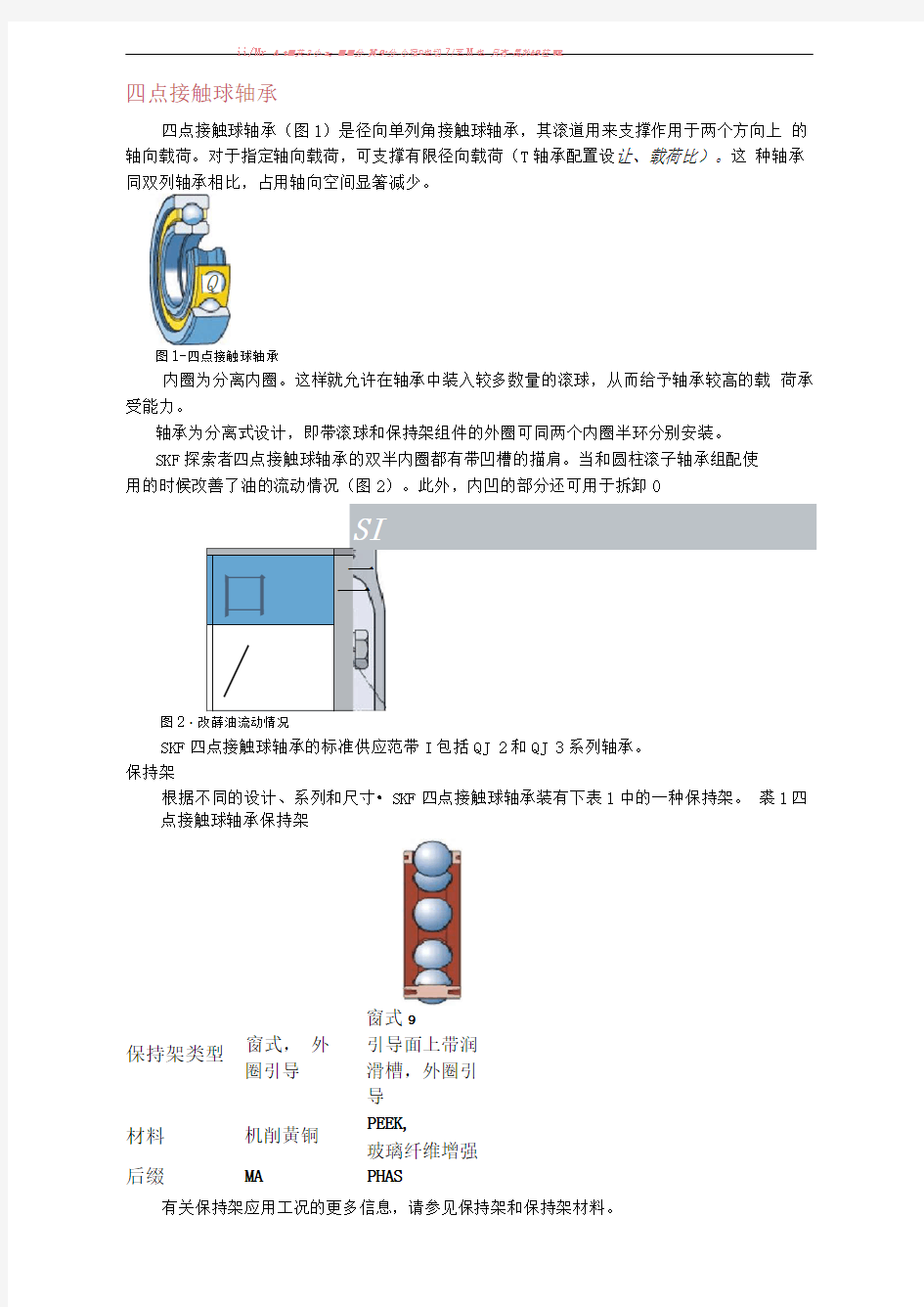 SKF四点接触球轴承