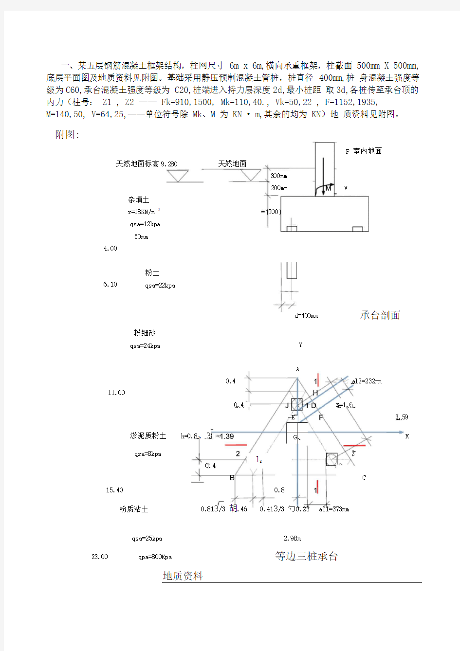 基础承台设计计算