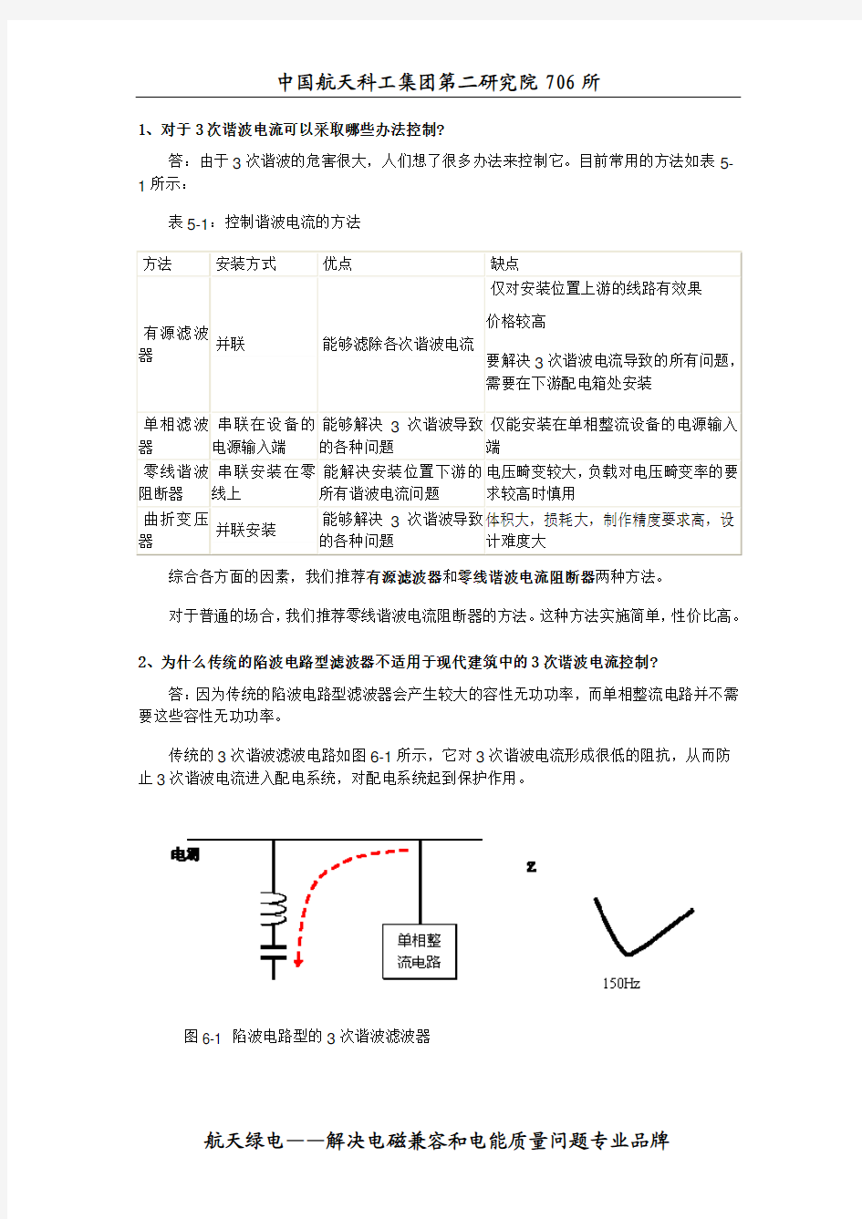 解决三次谐波的方法