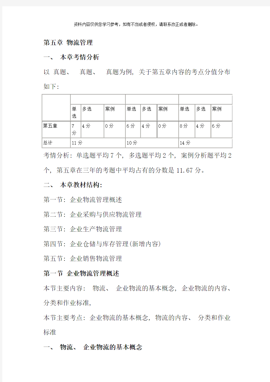 中级经济师工商管理学习笔记