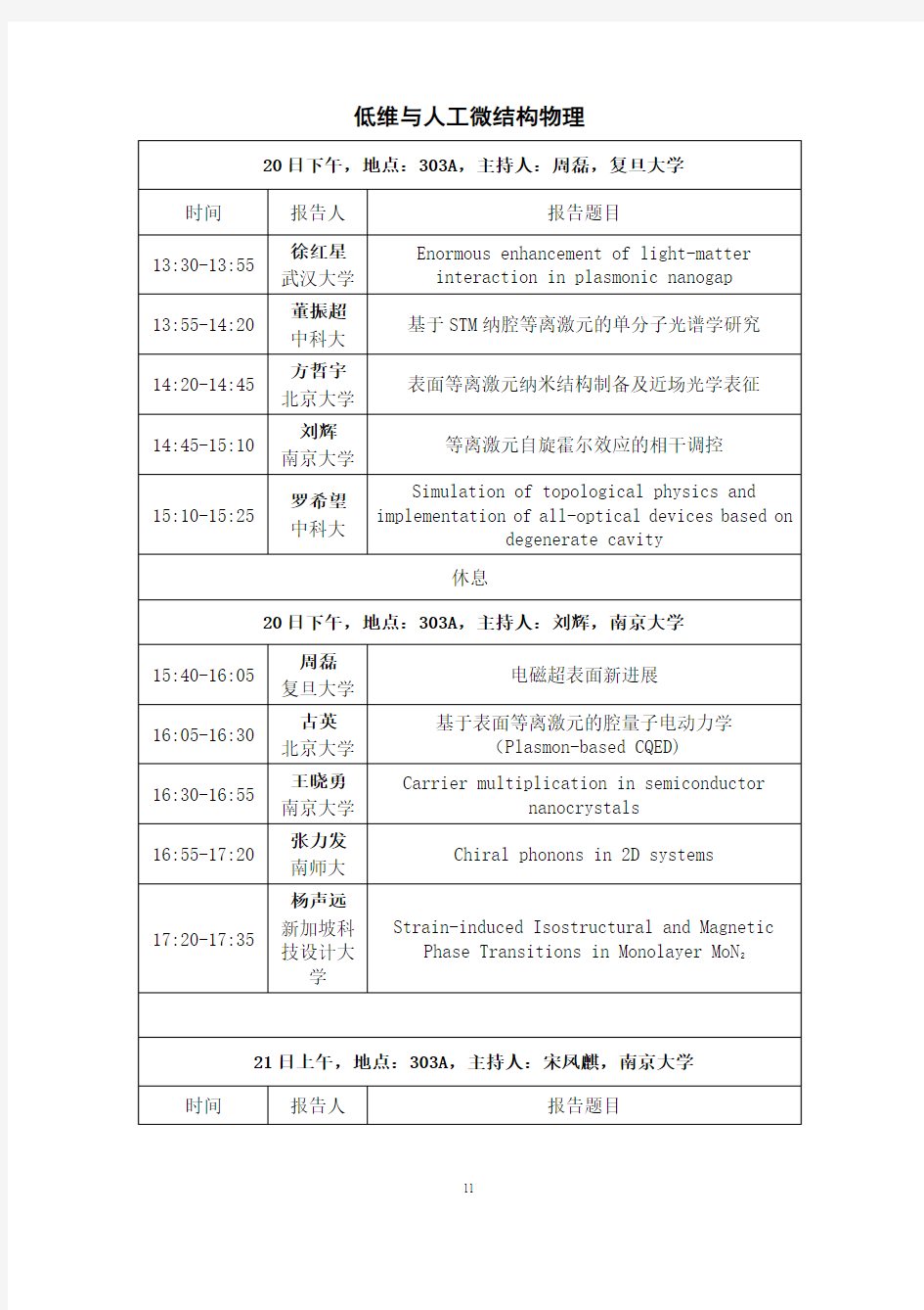 低维与人工微结构物理-南京大学物理学院