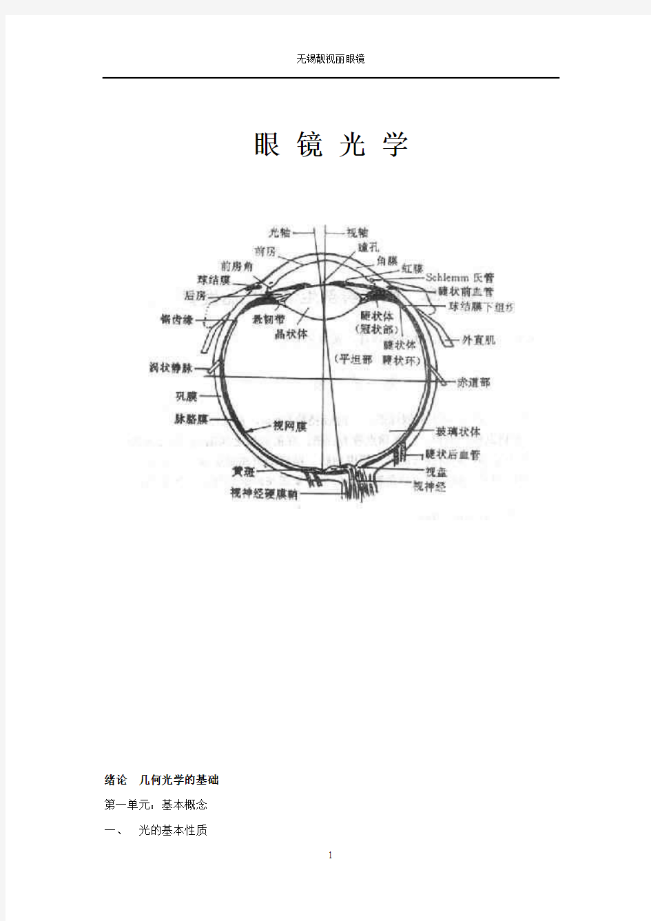 眼镜光学