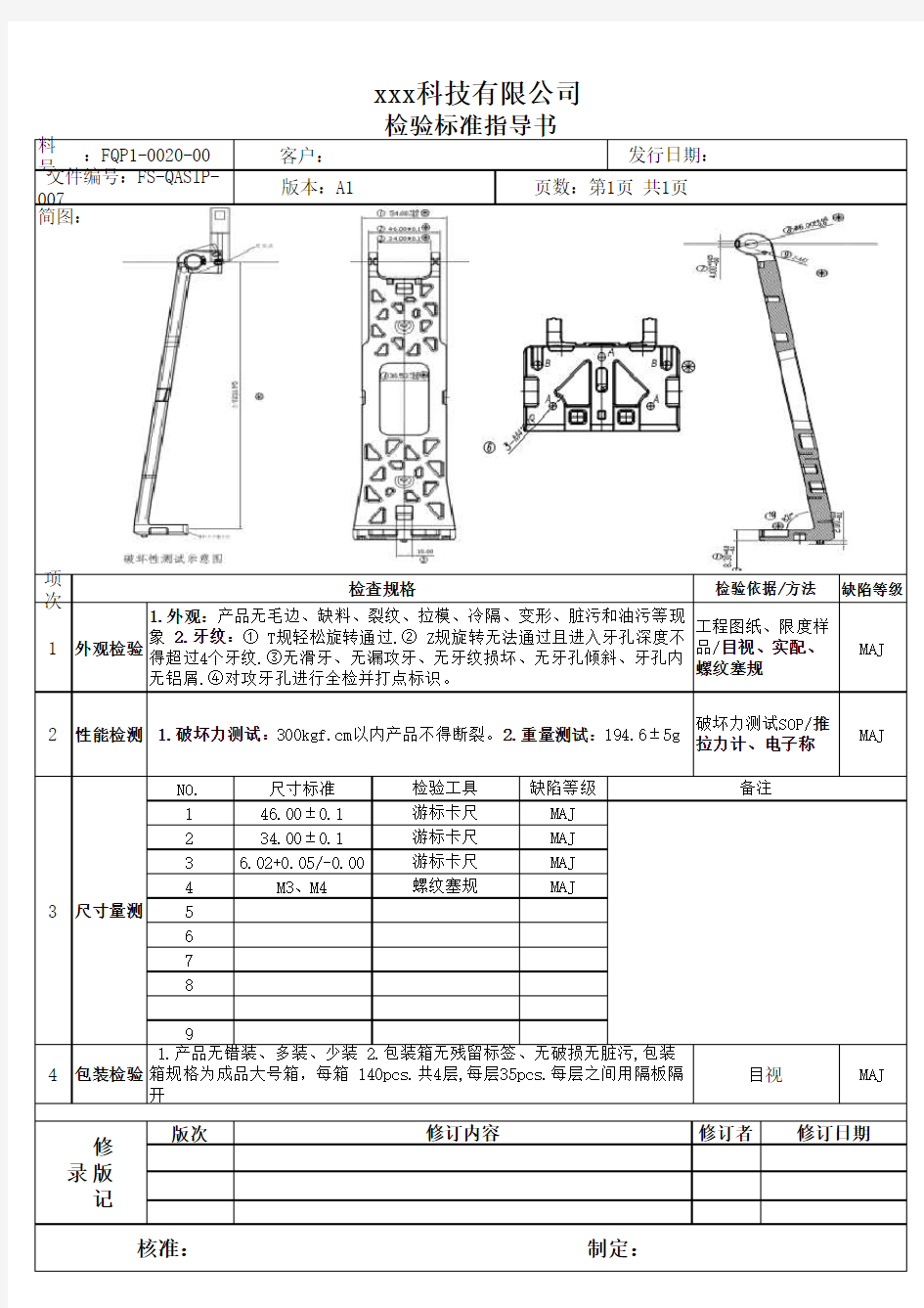 产品检验标准(SIP)