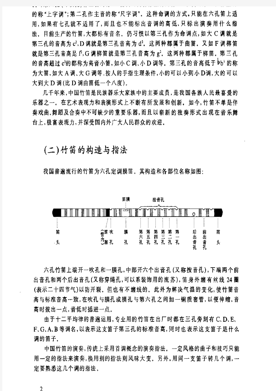 笛子基本教程